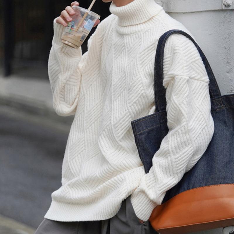 Lapel Twist Sweater Knitwear