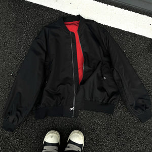 Contrast Color Motorcycle Windproof Jacket