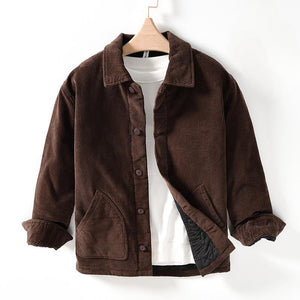 Corduroy Warm Lapel Cotton Jacket