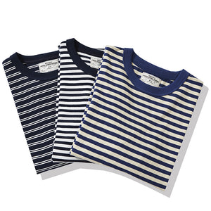 Cotton Pinstripe Long Sleeve T-Shirt