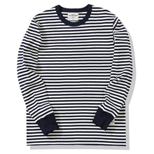 Load image into Gallery viewer, Cotton Pinstripe Long Sleeve T-Shirt
