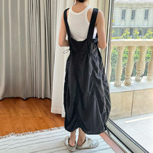 Load image into Gallery viewer, Drawstring Pleated Breathable Work Dress
