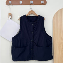 Load image into Gallery viewer, Loose Round Neck Thickened Padded Vest
