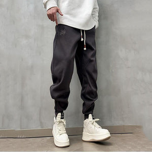 Loose Mid-rise Casual Zippered Sweatpants