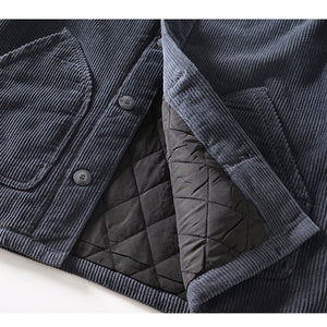 Corduroy Warm Lapel Cotton Jacket