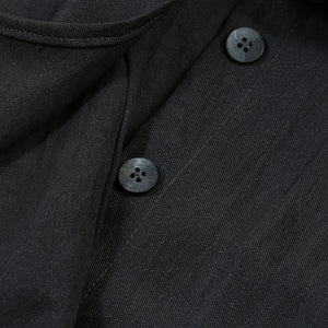 Japanese Deconstructed Long Belt Shirt Windbreaker