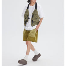 Load image into Gallery viewer, Cargo Vest Collarless Cardigan Jacket
