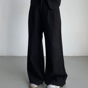 Men's Black Vest Suit Trousers