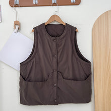 Load image into Gallery viewer, Loose Round Neck Thickened Padded Vest
