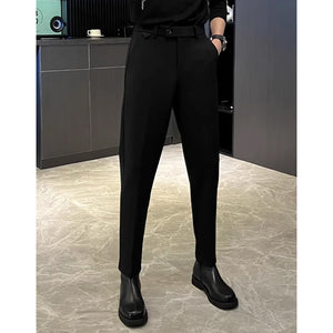 Non-iron Slim Straight Trousers