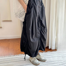 Load image into Gallery viewer, Drawstring Pleated Breathable Work Dress
