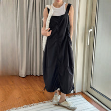 Load image into Gallery viewer, Drawstring Pleated Breathable Work Dress
