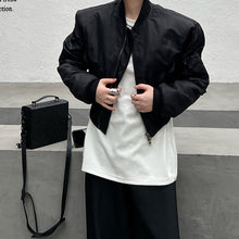 Load image into Gallery viewer, Collarless Simple Loose Silhouette Short Baseball Jacket
