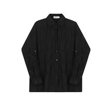 Load image into Gallery viewer, Drawstring Ruffle Lapel Long Sleeve Shirt
