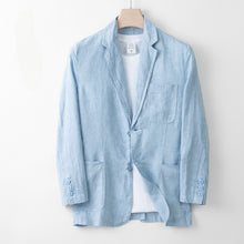 Load image into Gallery viewer, Linen Loose Casual Suit Jacket
