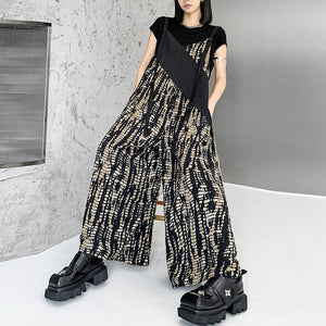 Adjustable Strap Wide-Leg Overalls