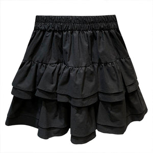 Irregular Wood Ear Stitching Skirt