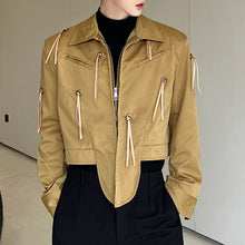 Load image into Gallery viewer, Irregular Fringe Cropped Jacket
