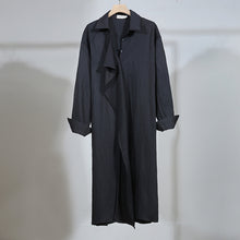 Load image into Gallery viewer, Japanese Deconstructed Long Belt Shirt Windbreaker
