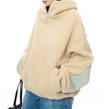 Load image into Gallery viewer, Hooded Warm Lamb Wool Sweatshirt
