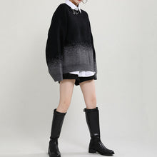 Load image into Gallery viewer, Autumn and Winter Gradient Mid-length Crew Neck Sweater
