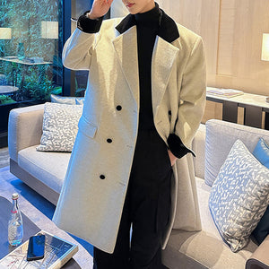 Mid-length Loose Woolen Coat