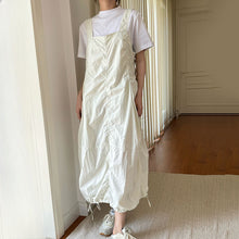 Load image into Gallery viewer, Drawstring Pleated Breathable Work Dress
