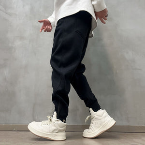 Loose Mid-rise Casual Zippered Sweatpants