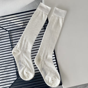 Calf Pile Socks Thin Cotton Socks