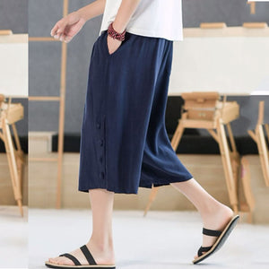 Linen Loose Casual Cropped Pants