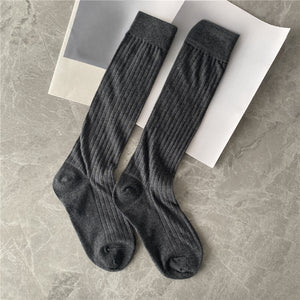 Calf Pile Socks Thin Cotton Socks