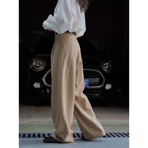 High-rise Wide-leg Loose-fitting Trousers