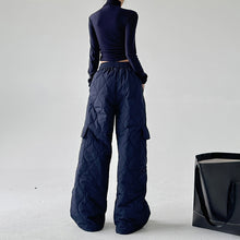 Load image into Gallery viewer, Multi-pocket Workwear Cotton Thickened Wide-leg Pants
