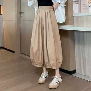 Elastic Waist Loose Bloomers Wide Leg Carrot Harem Pants