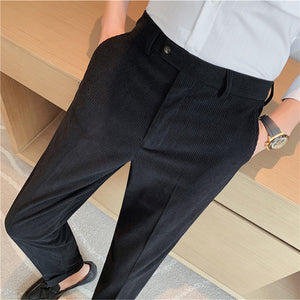 Corduroy Casual Business Straight Pants