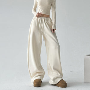 High Waist Wide Leg Thickened Straight Pants