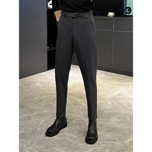 Non-iron Slim Straight Trousers