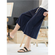 Load image into Gallery viewer, Linen Loose Casual Cropped Pants
