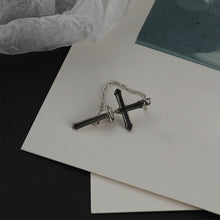 Load image into Gallery viewer, 925 Sterling Silver Single Cross Earring
