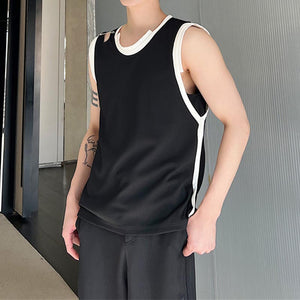 Asymmetric Cutout Sleeveless Tank Top