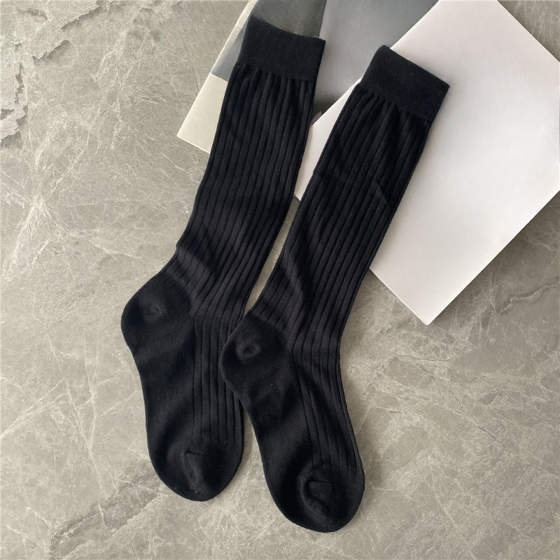 Calf Pile Socks Thin Cotton Socks