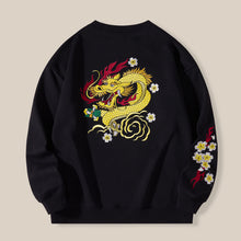 Load image into Gallery viewer, Crew Neck Loose Fit Embroidered Sweatshirt
