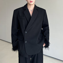 Load image into Gallery viewer, Detachable Fur Cuffs Blazer
