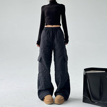 Load image into Gallery viewer, Multi-pocket Workwear Cotton Thickened Wide-leg Pants
