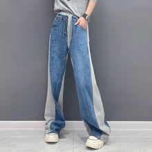 Load image into Gallery viewer, Contrast Color Patchwork Loose Trousers
