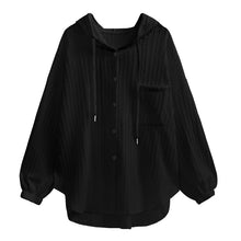 Load image into Gallery viewer, Hooded Striped Jacquard Shirt
