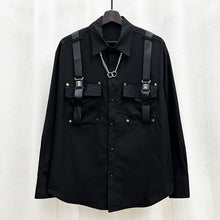 Load image into Gallery viewer, Dark Pocket Strap Long Sleeve Shirt
