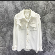 Load image into Gallery viewer, Loose Patchwork Square Collar Casual Jacket
