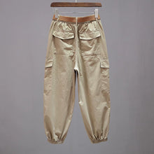 Load image into Gallery viewer, Elastic Waist Casual Multi-pocket Pants
