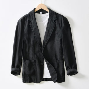 Loose Solid Color Suit Collar Jacket